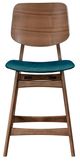 New Classic® Home Furnishings Oscar 5-Piece Teal/Walnut Counter Table Set-4