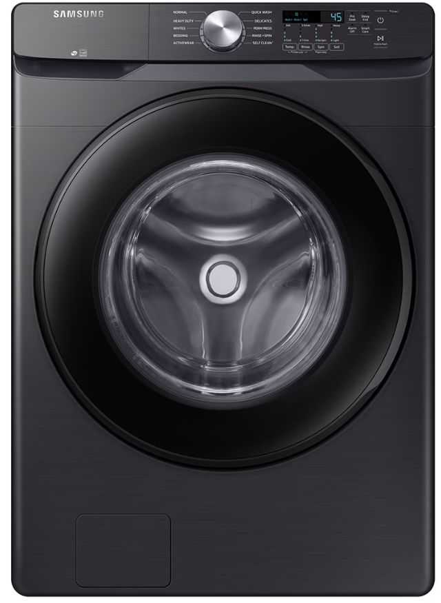 Samsung 5.2 Cu.Ft. Black Front Load Washer-0