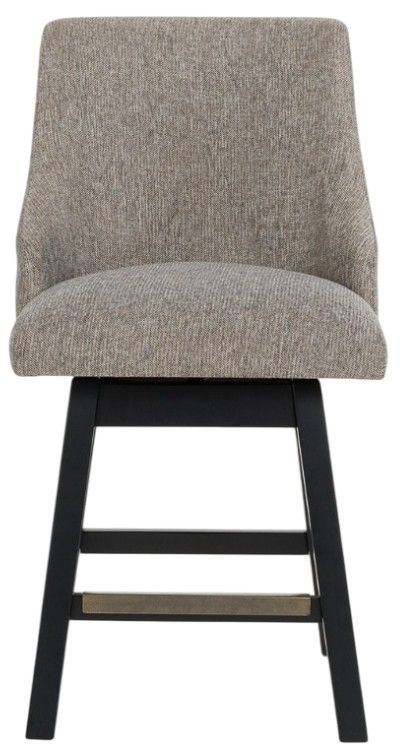 Signature Design by Ashley® Neymorton Brown/Dark Gray Swivel Bar Stool-2