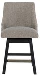 Signature Design by Ashley® Neymorton Brown/Dark Gray Swivel Bar Stool-2