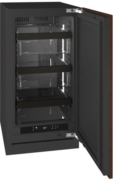 U-Line® Seamless Collection 18" 3.5 Cu. Ft. Panel Ready Refrigerator with Solid Door-3