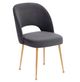 TOV Furniture Swell Dark Grey Velvet Chair-0