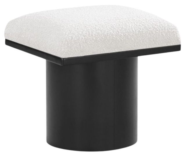 Meridian Furniture Pavilion Cream/Black Modular Stool-0