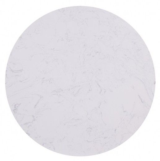 Furniture of America® Streatham White Dining Table with Black/Gold Base-2