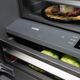 ZLINE Autograph Edition 30 in. 16.1 Cu. Ft Satin Stainless Steel Built In Bottom Freezer Refrigerator with Matte Black Accents-5