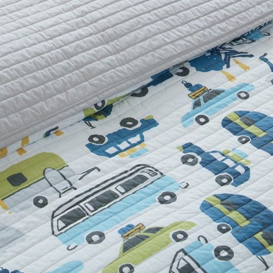 Olliix by INK+IVY Kids Road Trip Multi Full/Queen Coverlet Set-1