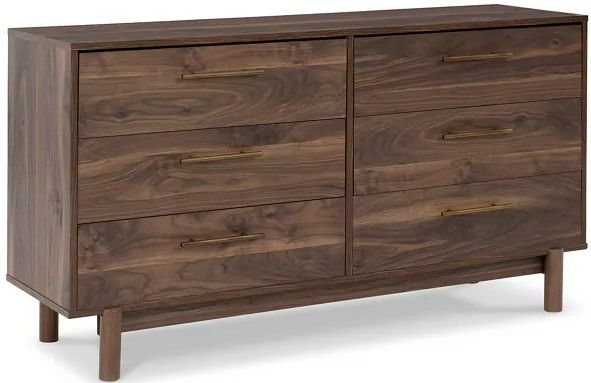 Signature Design by Ashley® Calverson 5-Piece Mocha Full Platform Bed Set-2