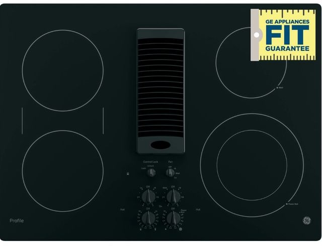 GE Profile™ 30" Black Electric Cooktop-2