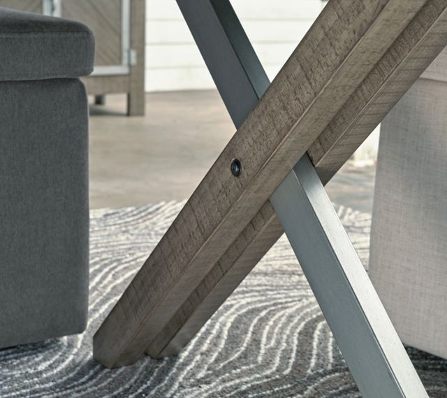 Millennium® by Ashley Krystanza Weathered Gray Dining Table-4
