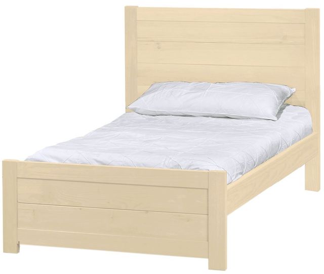 Crate Designs™ Furniture WildRoots Unfinished 43" Twin Youth Panel Bed-0