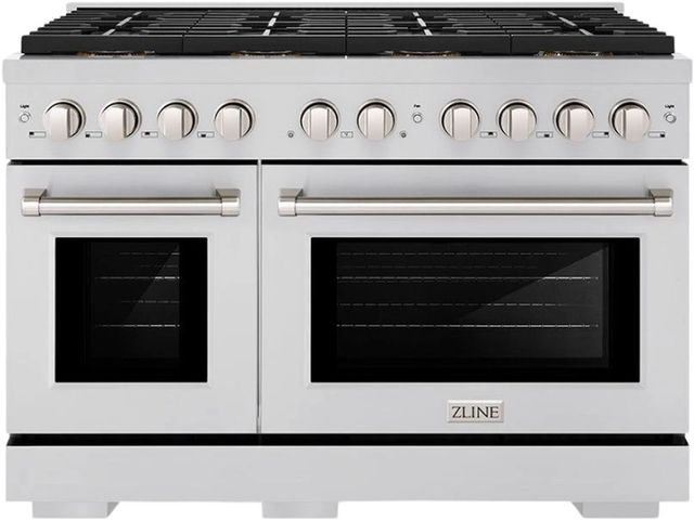 ZLINE Paramount Series 48" Stainless Steel Pro Style Gas Range with 8 Burner DuoPro™ Cooktop and Dual Ovens-0