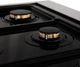 ZLINE Legacy Autograph Edition 36" Satin Stainless Steel Pro Style Dual Fuel Range with White Matte Door and Champagne Bronze Accents-3