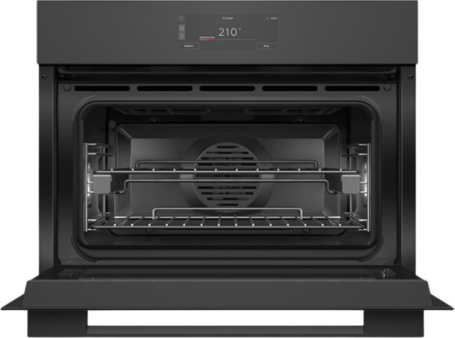 Fisher & Paykel Series 11 24” Black Glass Minimal Compact Combi-Steam Oven-1