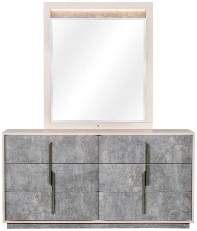 Michael Amini® Pavira Stone Dresser with Mirror-3
