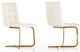 VIG Furniture Haslet 2-Piece Rosegold/White Dining Chairs Set-2