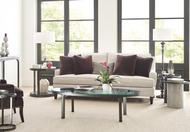 Hammary® Ala Carte Clear Coffee Table with Earthtone Base-2