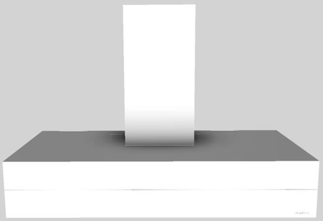 Vent-A-Hood® 48" White Contemporary Wall Mounted Range Hood-0