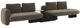 Caracole® Overlap 3-Piece Dark Taupe Modular Sectional-0