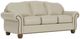 Flexsteel® Customizable Bexley Leather Sofa with Nailhead Trim-0