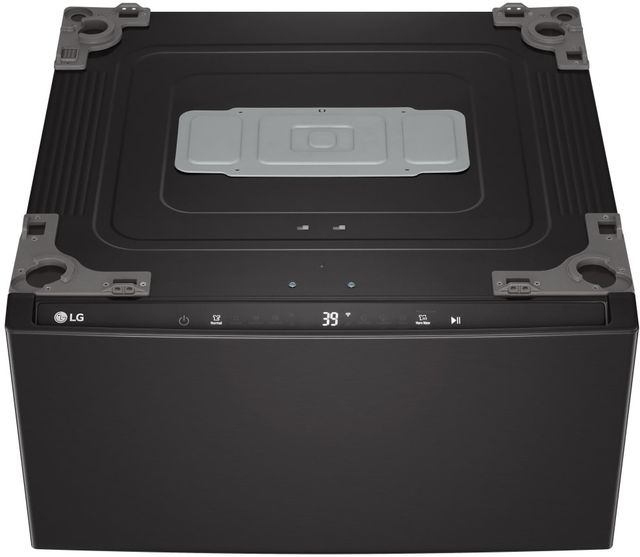 LG SideKick™ 1.0 Cu. Ft. Black Steel Impeller Pedestal Washer-0