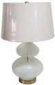 A & B Home Semi-Opaque Clear Table Lamp-0