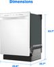 Midea® 24" White Front Control Built In Dishwasher -4