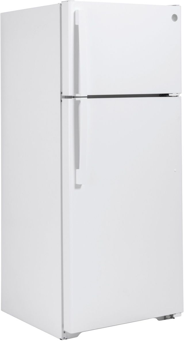 GE® 28 in. 17.5 Cu. Ft. White Top Freezer Refrigerator-3