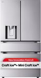 LG 36" 28.6 Cu. Ft. PrintProof™ Stainless Steel Standard-Depth MAX™ 4-Door French Door Refrigerator with Craft Ice and Mini Craft Ice-2