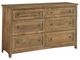 Archbold Furniture Customizable Emmerson 6-Drawer Dresser-0
