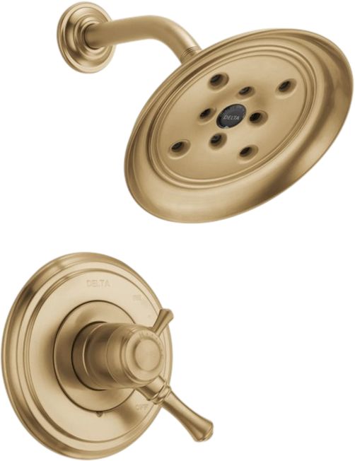 Delta Cassidy® Monitor® 17 Series Champagne Bronze H2Okinetic® Shower Trim-0