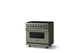 Viking® 5 Series 36" Eucalyptus Pro Style Dual Fuel (LP) Range with Brushed Brass Trim-2