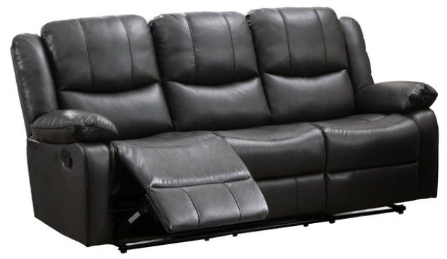 Mazin Furniture McLeod Gray Manual Reclining Sofa-1