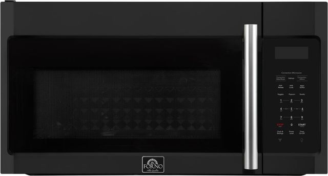 FORNO® Fornace Series Espresso 1.5 Cu. Ft. Fingerprint Resistant Black Over The Range Microwave -0