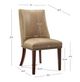 Powell® Auden 2-Piece Espresso/Tan Dining Side Chair Set-2