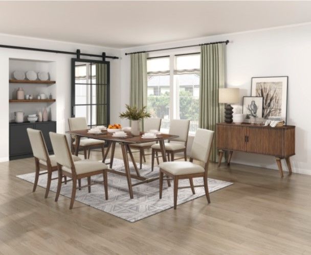 Homelegance® Monroe Walnut Dining Table-1