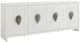 Universal Explore Home™ Oasis White Sandblasted Quartered Pine 86" Shoreline Credenza-0