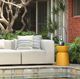 Dovetail Furniture Ashlynn Yellow Concrete Outdoor Side Table-1