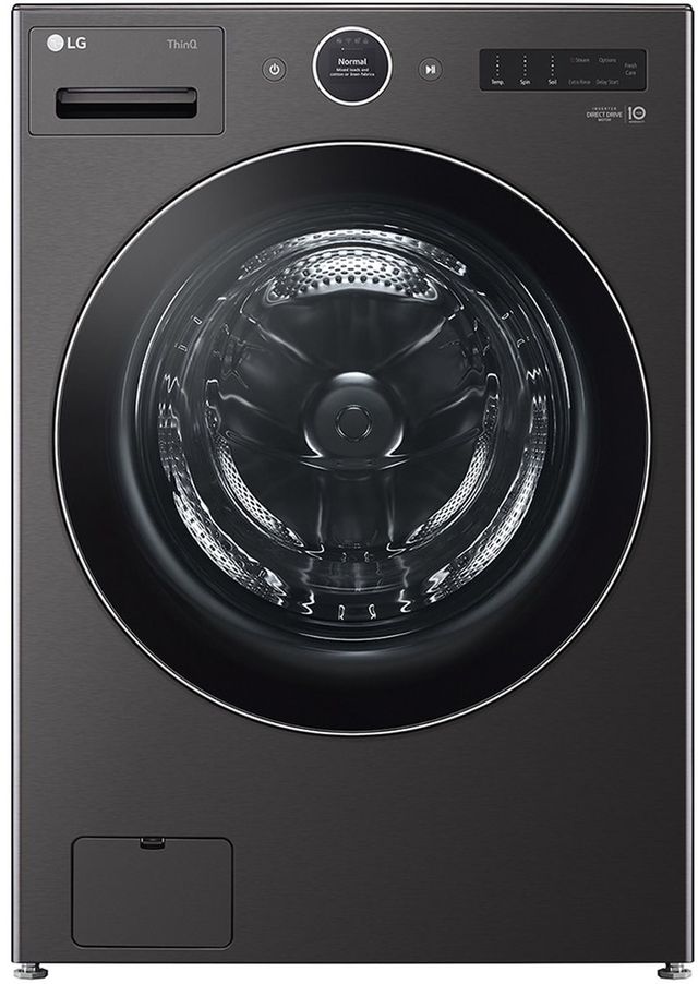 LG 5.0 Cu. Ft. Black Steel Front Load Washer-0