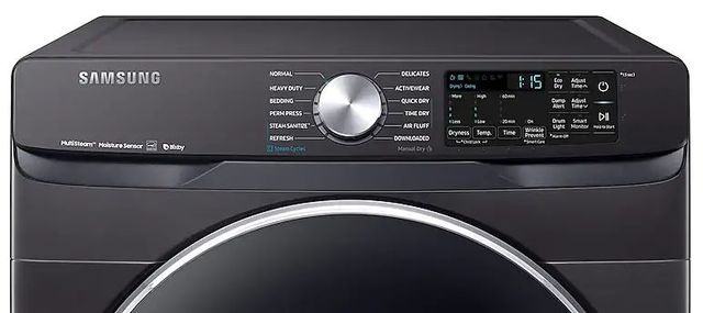 Samsung 7.5 Cu. Ft. Fingerprint Resistant Black Stainless Steel Front Load Electric Dryer-4