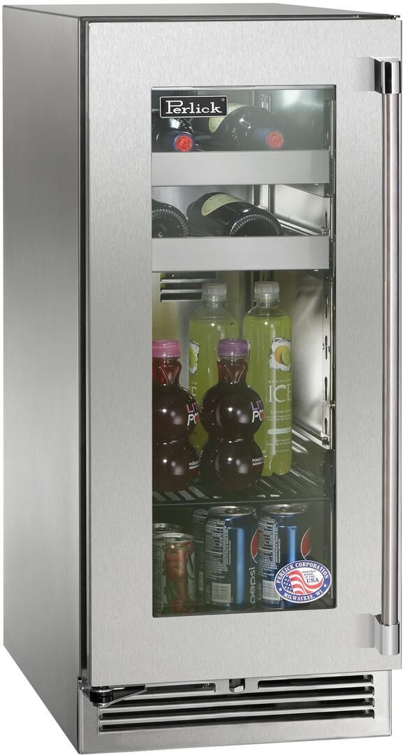 Perlick® Signature Series 15" Stainless Steel Freestanding Beverage Center