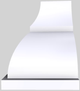 Vent-A-Hood® Designer Series 60" White Wall Mounted Range Hood-2