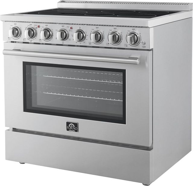 FORNO® Paolo Alta Qualita 36" Stainless Steel Pro Style Electric Range -2