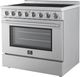 FORNO® Paolo Alta Qualita 36" Stainless Steel Pro Style Electric Range -2