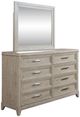 Liberty Furniture Belmar Silver Champagne/Washed Taupe Dresser and Mirror-0