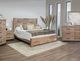 International Furniture Direct Natural Parota Brown Cappuccino Nightstand-1