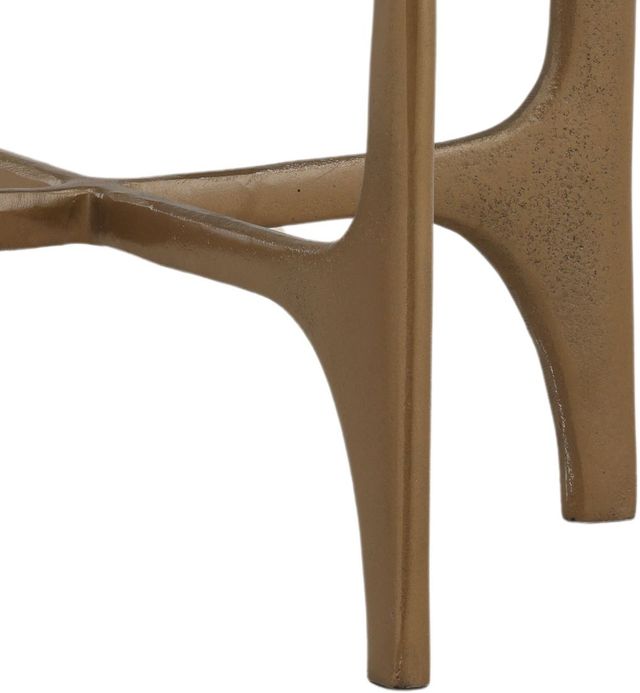 Dovetail Furniture Colston Antique Brass Side Table-2