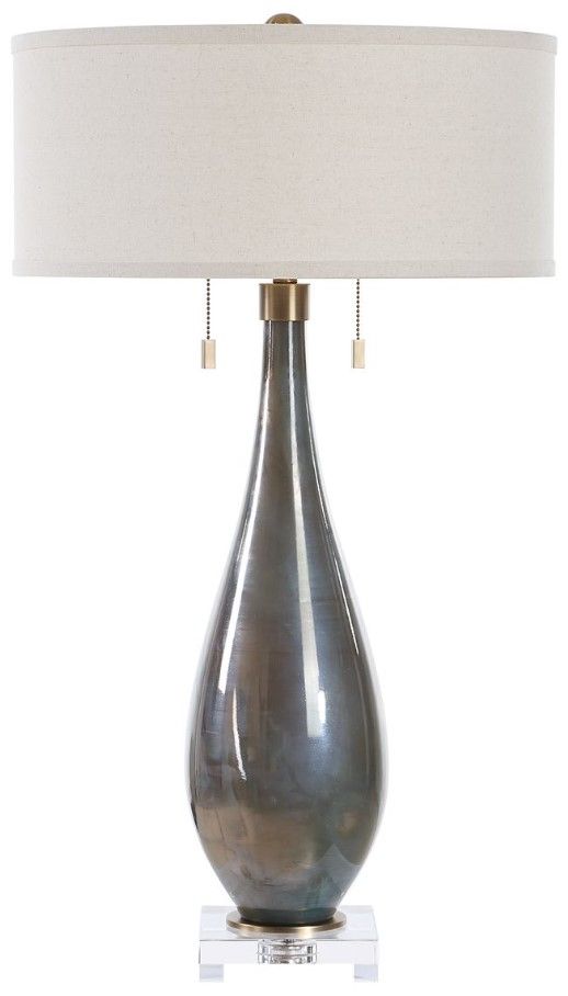 Uttermost® Cardoni Bronze/Smoke Gray Table Lamp-0