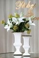 A & B Home Elliette Gold/White Decorative Urn-2