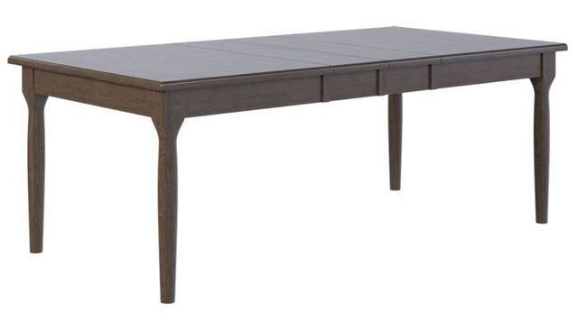 Country View Woodworking Customizable Franklin 49" Dining Table with 1-Leaf and Brown Maple Base-0