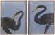 Bassett Mirror Bayou Heron 2-Piece Black/Blue Framed Print Set-0